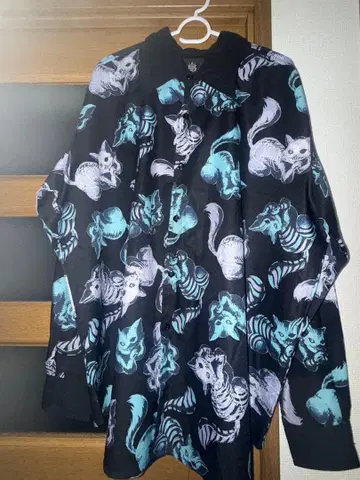 drug honey 올 패턴 셔츠 스켈레톤 베어