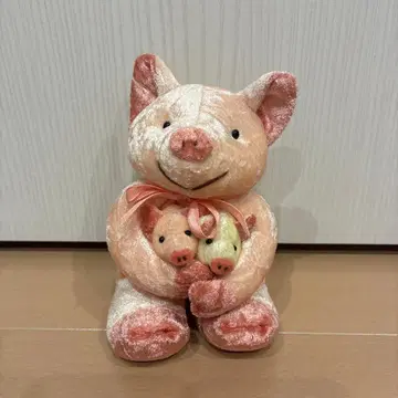 OHARA 돼지 모자 인형 쇼와 레트로 초레어