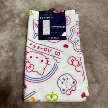 산리오 페이스 타월 2장 세트