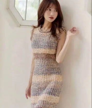 [ 미사용 새상품급 ] emiria wiz 에밀리아 위즈 니트 원피스 M