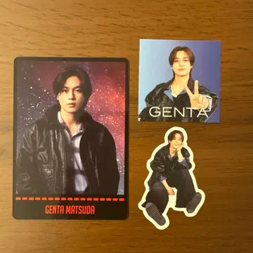 Travis Japan 마츠다 겐타 트레이딩 카드 & 스티커 세트