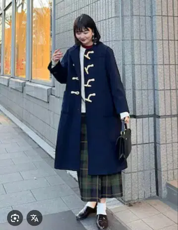 beams boy 더플 코트 네이비