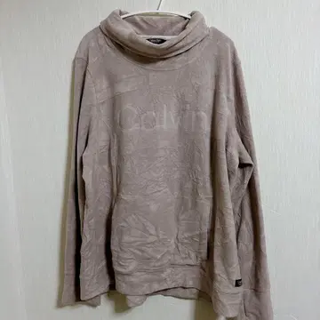 Calvin Klein 캘빈클라인 베이지 하이넥 후드티 [ XL ]