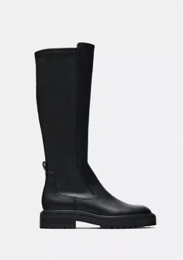 ZARA 미사용 새상품 트랙 밑창 부츠 26cm