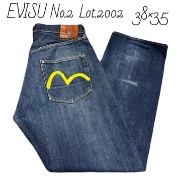 에비수 EVISU No.2 Lot.2002 데님 38 x 35 셀비지