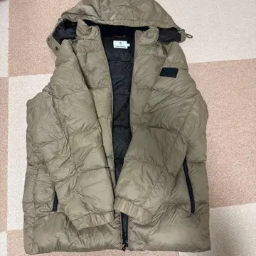 Hush Puppies 후드 부착 다운 자켓 L 베이지