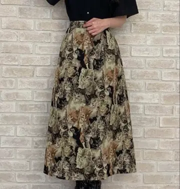 올 패턴 고블랑 스커트 고양이 엑시즈팜
