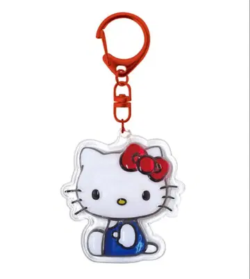 [ 미사용 새상품 ] 통통 튀는 키링 키티 모자 꽁지 드롭 씰풍