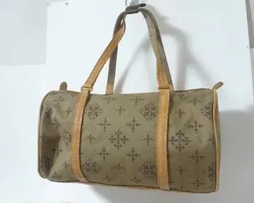 새상품급 러셋 나일론 가죽 천연 가죽 올 패턴 원통형 핸드백 여성용