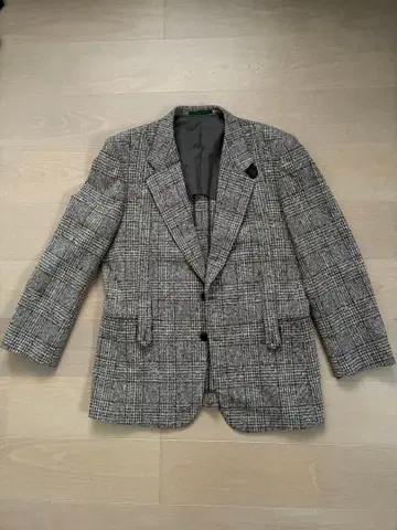 CARVEN 칼벤 체크 무늬 테일러드 자켓