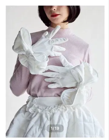 lil lilly 퀼팅 리본 그로브 핑크