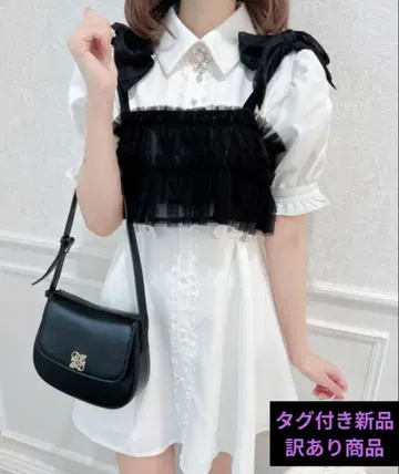 couturebyROJITA 튤 뷔스티에+셔츠 원피스 세트