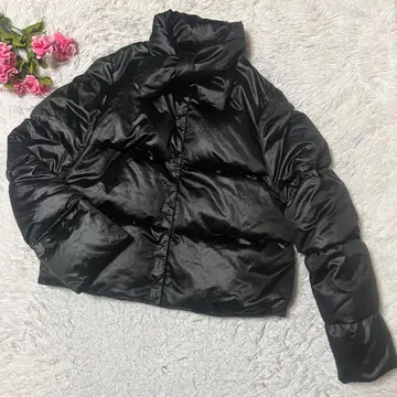 PAULE KA 폴카 숏 다운 자켓 리본 블랙 40L 블랙