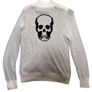 루시앙페라피네 지퍼 니트 후드티 S 사이즈 화이트