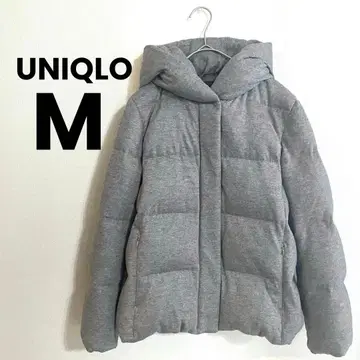 [ 유니클로 ] 울 다운 파카 볼륨 다운 자켓 그레이 M