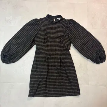 MOUSSY 퍼프 슬리브 트위드 미니 원피스 사이즈 1