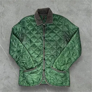 LAVENHAM 그린 퀼팅 자켓