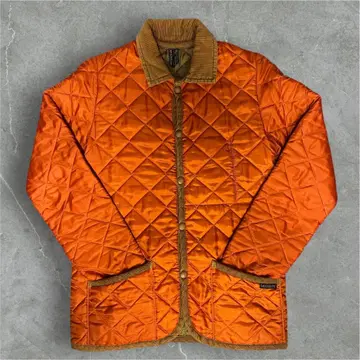 Lavenham 오렌지 퀼팅 자켓