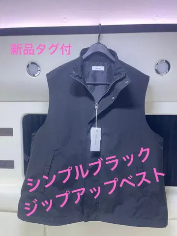 집업 베스트 MONO-MART 블랙 새상품 사이즈 넉넉 택 포함