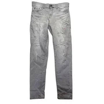 레트로 엔진 RetroEngine 스키니 데님 데미지 가공