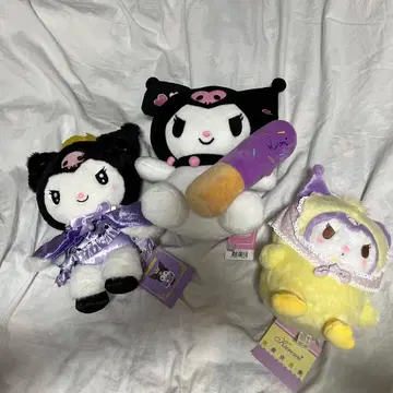 산리오 Sanrio 쿠로미 봉제 인형 3세트 미사용