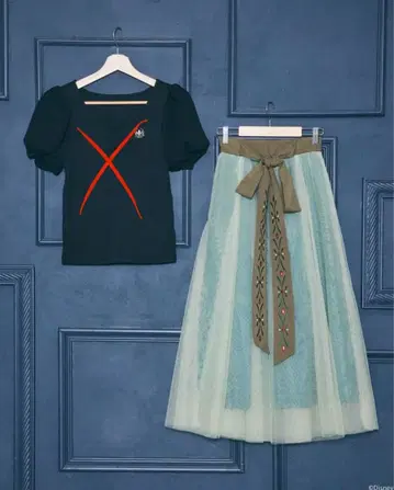 치하루 디즈니 아나와 눈의 여왕 아나 샤샤 스커트 LL 사이즈