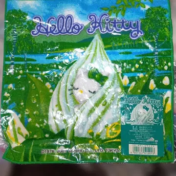 헬로키티 2001년 오제 한정판 타월 손수건 미즈바쇼 초레어