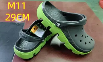 Crocs 디터 클로그 샌들 M 11 29CM 블랙/그린 2