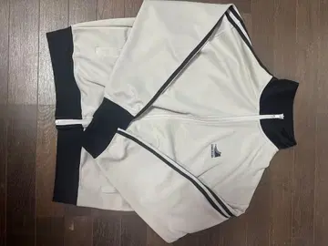 CONVERSE 집업 자켓 L 화이트/블랙