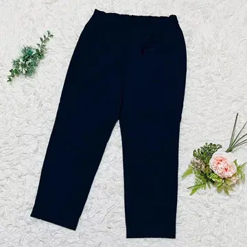 [더 샵 티케이] 테이퍼드 팬츠 오피스 캐주얼 무지 네이비 M