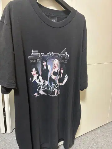 aespa SYNK parallel line DOME 버전 T셔츠