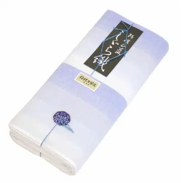 아와 시지라 직물 옷감 코튼 유카타 옷감 보라색과 화이트의 그라데이션