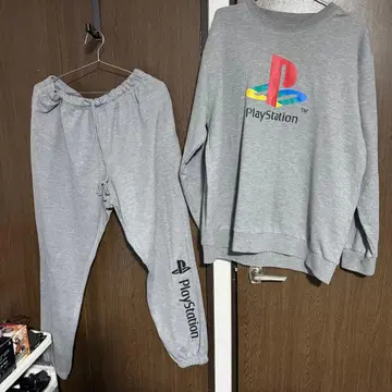 구제 빈티지 레어 플레이스테이션 맨투맨 상하의 셋업