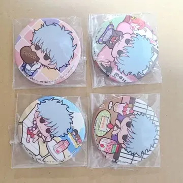 은혼 포춘 캔뱃지 사카타 긴토키 4개 세트