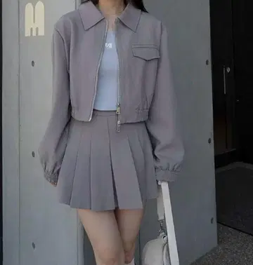 MENOT menot 플리츠 스커트 셋업