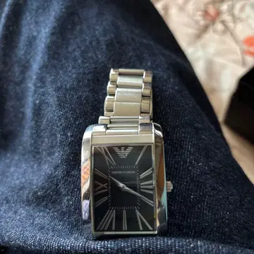 Emporio Armani 실버 시계 박스 포함 정크제품