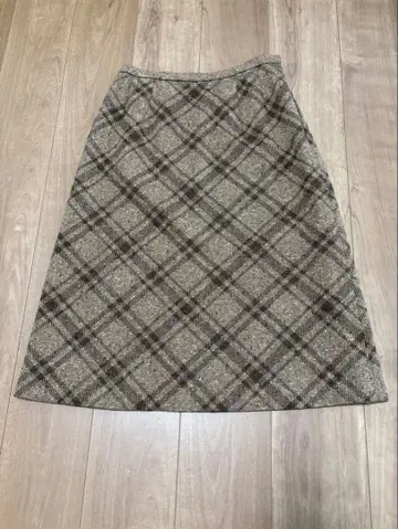 Leilian 다이아 무늬 브라운 계열 스커트 11호 하자품