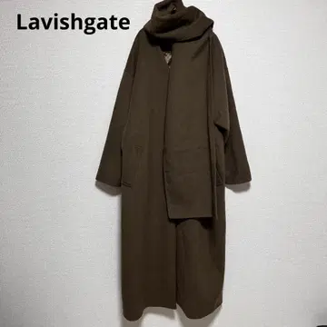 새상품 라비쉬게이트 스톨 포함 리버 코트 더블 페이스 롱 코트