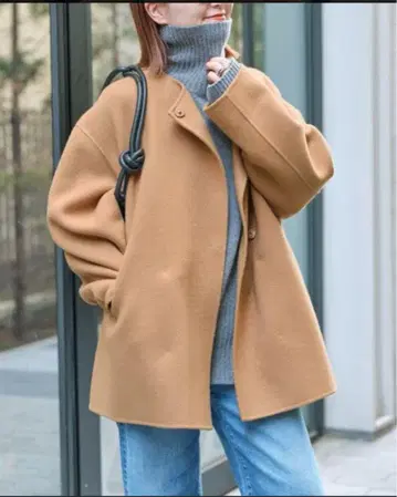 스픽 앤 스팬 미들 기장 코트