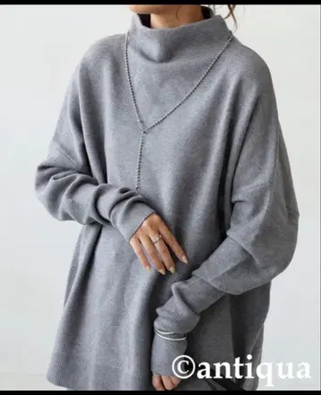 antiqua 보틀넥 니트 스웨터