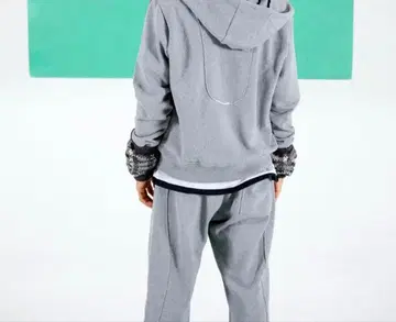 그레이 후드 부착 후드티 팬츠만 PLAY 3rd Collection