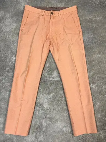 [ 신품 ] ITALY C PLUS 코튼 슬랙스 핑크 33 사이즈