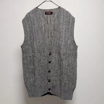 챕스 랄프 로렌 싸개 케이블 가디건 베스트 울