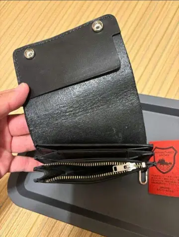 도치기 가죽 오일 가죽 스마트 트래커 지갑