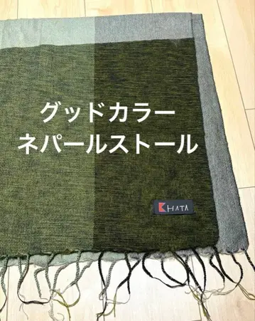 [ khata ] 네팔 스톨 굿 컬러 1점 모노