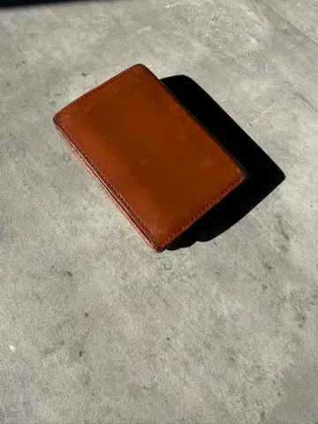 GANZO 가죽 명함지갑 브라운