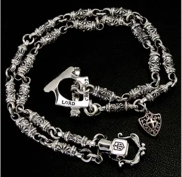 로드 캐러 실버 목걸이