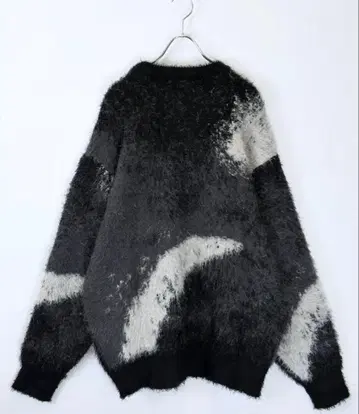 Soupy Soupy 모헤어 라이크 마블 샤기 니트