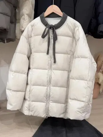 인기 리본 포함 겨울 자켓 외출 모임 데이트에 최적