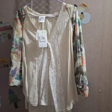 스칼라 긴팔 가디건